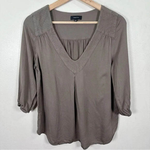 Aritzia Babaton Womens Size Xsmall Adrian Three Quarter Sleeve Blouse - Picture 2 of 13